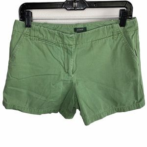 J Crew Low Fit Green Shorts